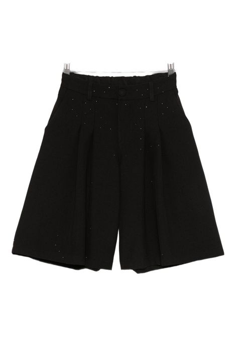 Shorts con strass Lù-Lù BY MISS GRANT | LL3794NERO